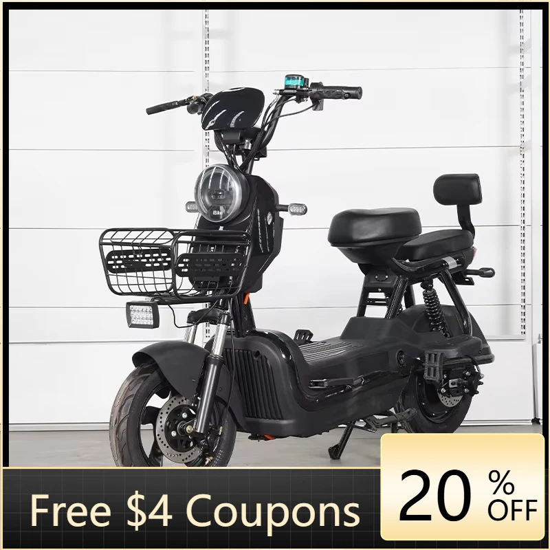

yzhgnJIATA 350W Brushless Rear Hub Motor Electric Bicycle Steel Frame 3-Speed Digital LED Display 48V Lead-Acid Battery Electron
