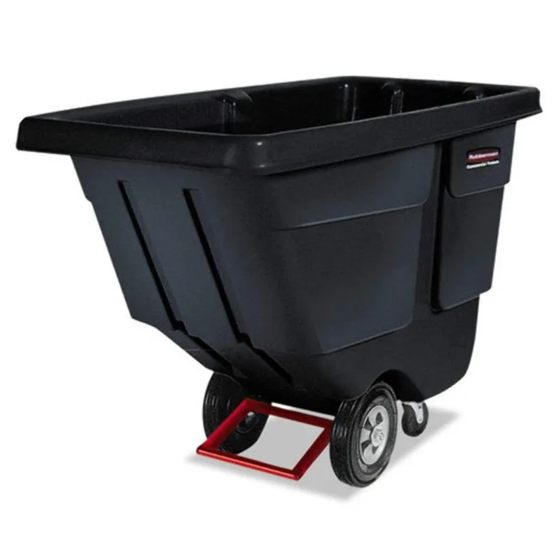 

Tilt Dump Truck/Trash Cart/Garbage Collection/Recycling, 1 Cubic Yard, Waste Collection, 850 lbs capacity, Black