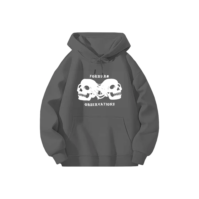 الملابس القوطية الرجال النساء موضة خمر بلايز عادية فاسق الهيكل العظمي نمط الشارع البلوز مجموعة الملاحظات إلى الأمام البلوز