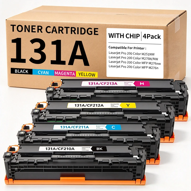131A CF210A CF211A CF212A CF213A Compatible Color Toner Cartridge For HP Lasejet Pro M251 M251n M251nw M276 M276n M276nw Printer