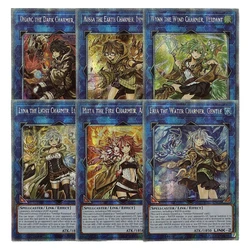 Yu-gi-oh! Sammlung DIY Proxy Karten Dharc dunkle Aussa Erde Wynn Wind Hiita Feuer Lyna Licht Eria Wasser Charmeur nicht original Geschenk