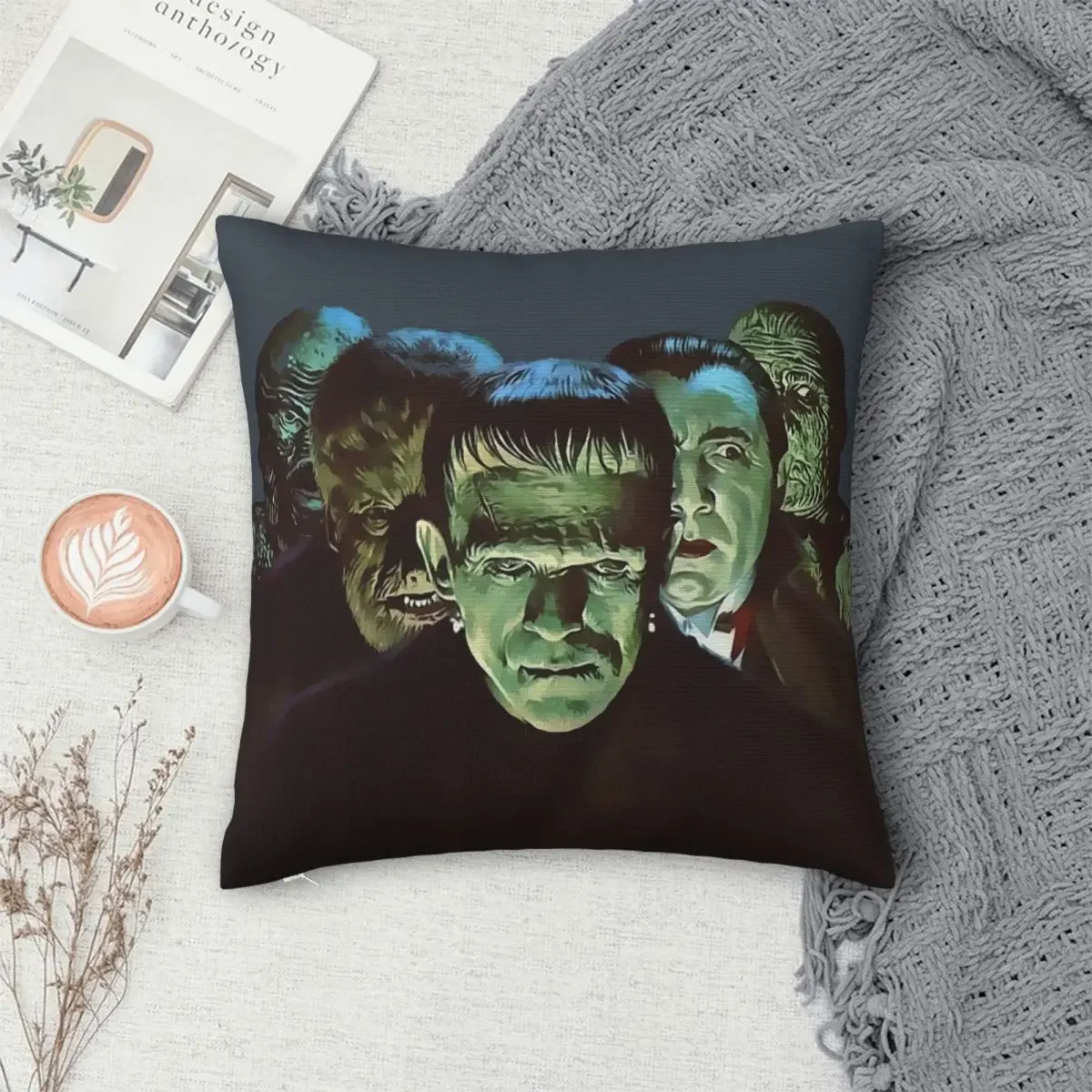 

Gang Of Monsters Pillowcase Polyester Pillows Cover Cushion Comfort Throw Pillow Sofa Decorative Cushions Used for Home Bedroom