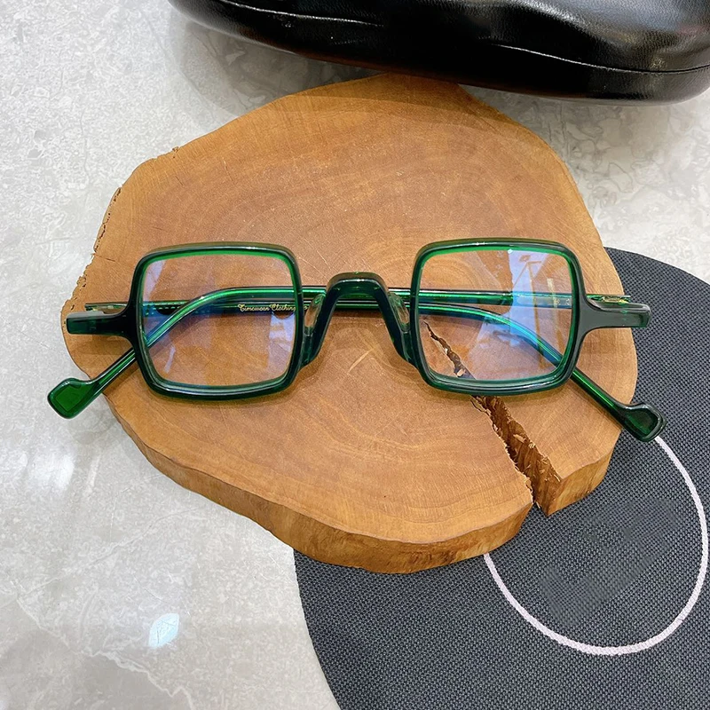 

Japanese Brand Glasses Frames Handmade Quality Vintage Acetate Square Tortoise Eyewear For Men Women Designer Fashion Eyeglasses