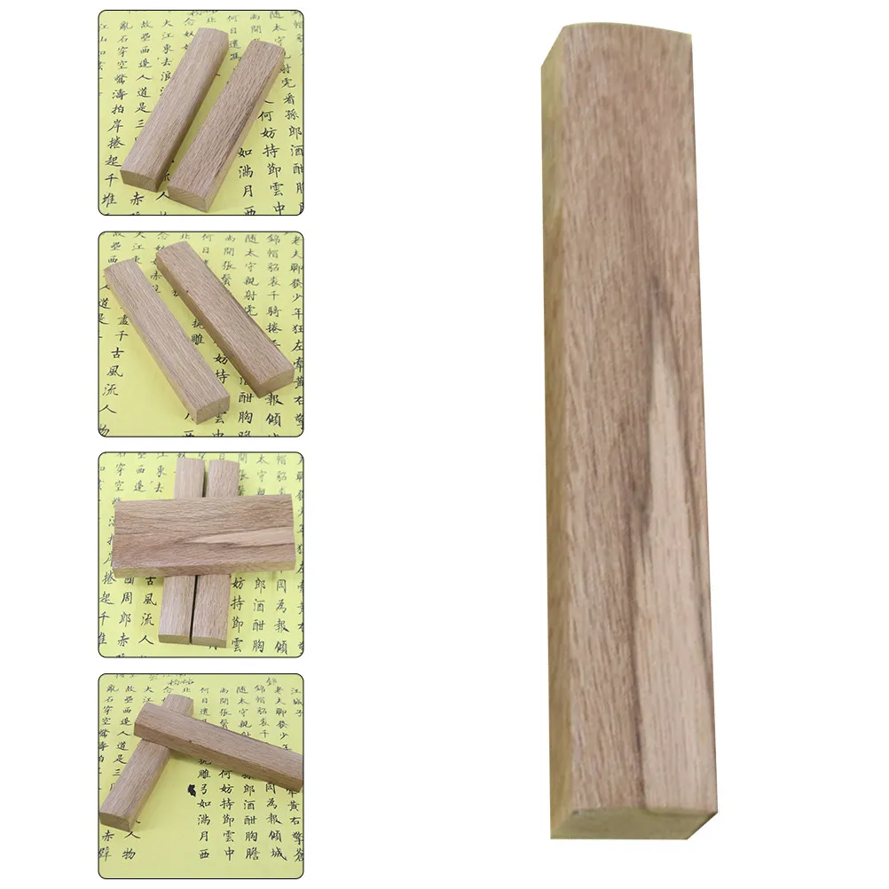 

Пара удлиненных деревянных подставок для бумаги с гладкими полированными краями для китайской каллиграфии, рисования суми, канджи, живописи (плоские)
