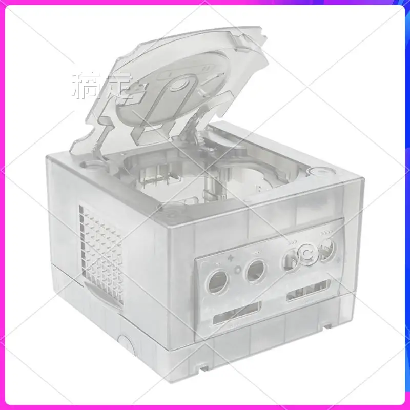 

ABT-For Gamecube Clear Box For NGC Shell Transparent Case Replacement Shell For NGC Video Game Console DOL-001/DOL-101 A