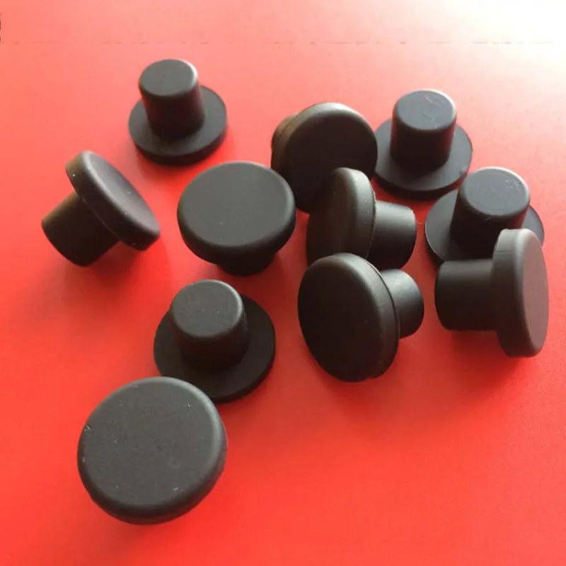 Round Solid Silicone Rubber Seal Hole Plugs Blanking End Caps Solid T Type Seal Stopper cover Bung Dustproof Plug