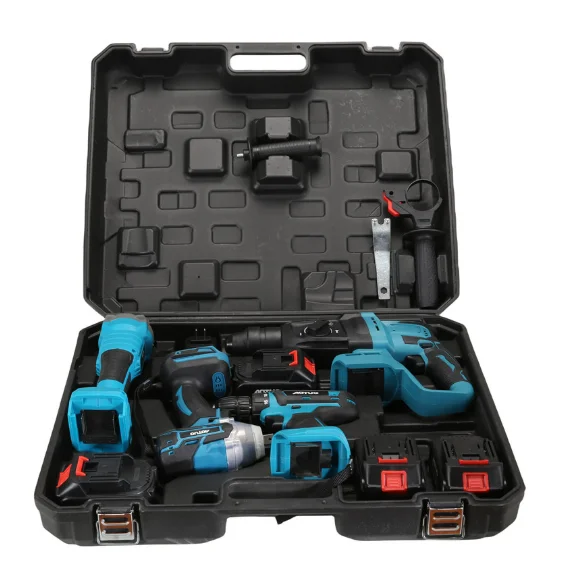 Blue Lithium Combination Kit Screwdriver with Case Customizable Power Tool 1-Year Warranty OEM Support Electrician Use