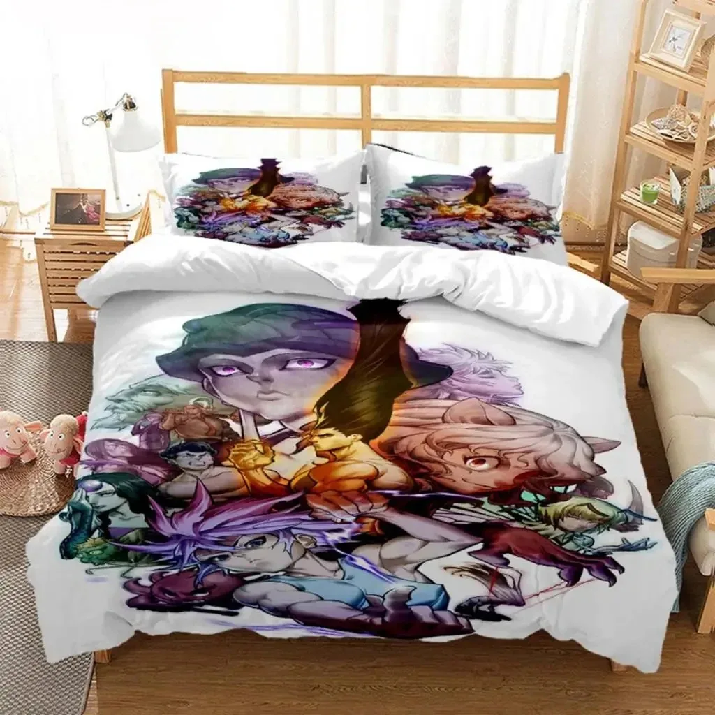 Anime HUNTER HUNTER Bettwäsche Set Jungen Mädchen Twin Queen Size Bettbezug Kissenbezug Bett Kinder Erwachsene Mode Home Textilextile