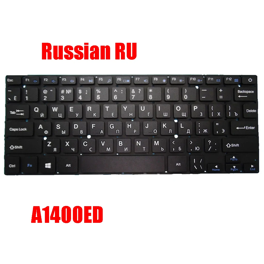 Laptop Keyboard For HAIER A1400ED Without Frame Black United States US/Russian RU