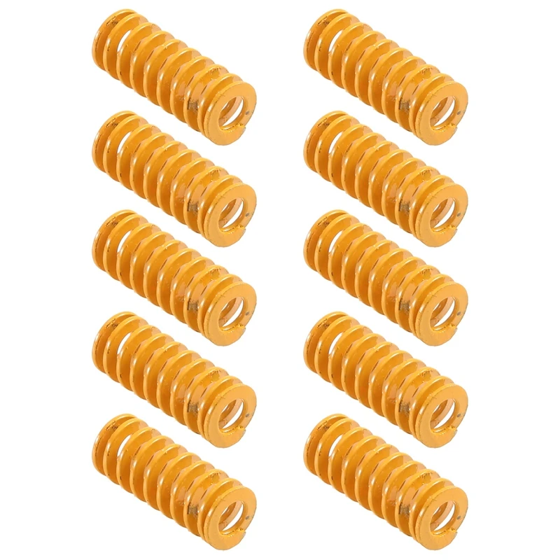 

3D Printer Heat Bed Leveling Spring 8X20mm Compression Yellow For Creality Ender 2 3 Pro CR-10S PRO Hotbed (10 Pcs)