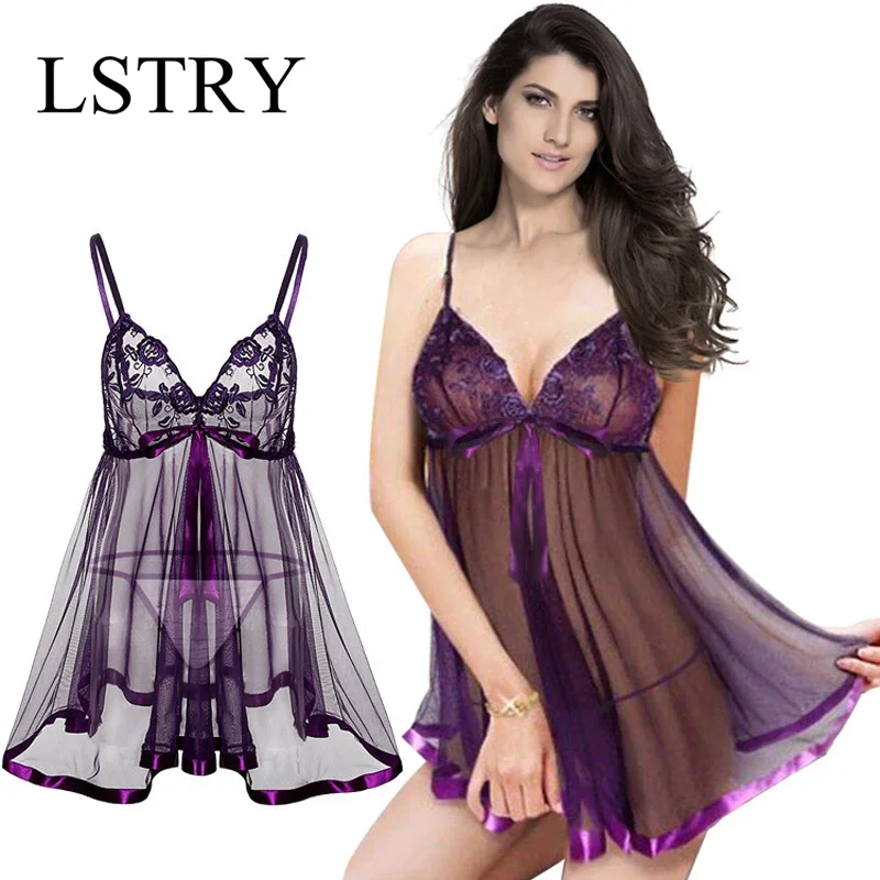 

Lstry Sexy Lingerie Lace Lenceria Mujer Nightwear Underwear Sexy Nightdress Plus Size Lingerie Erotic Sexy Costume