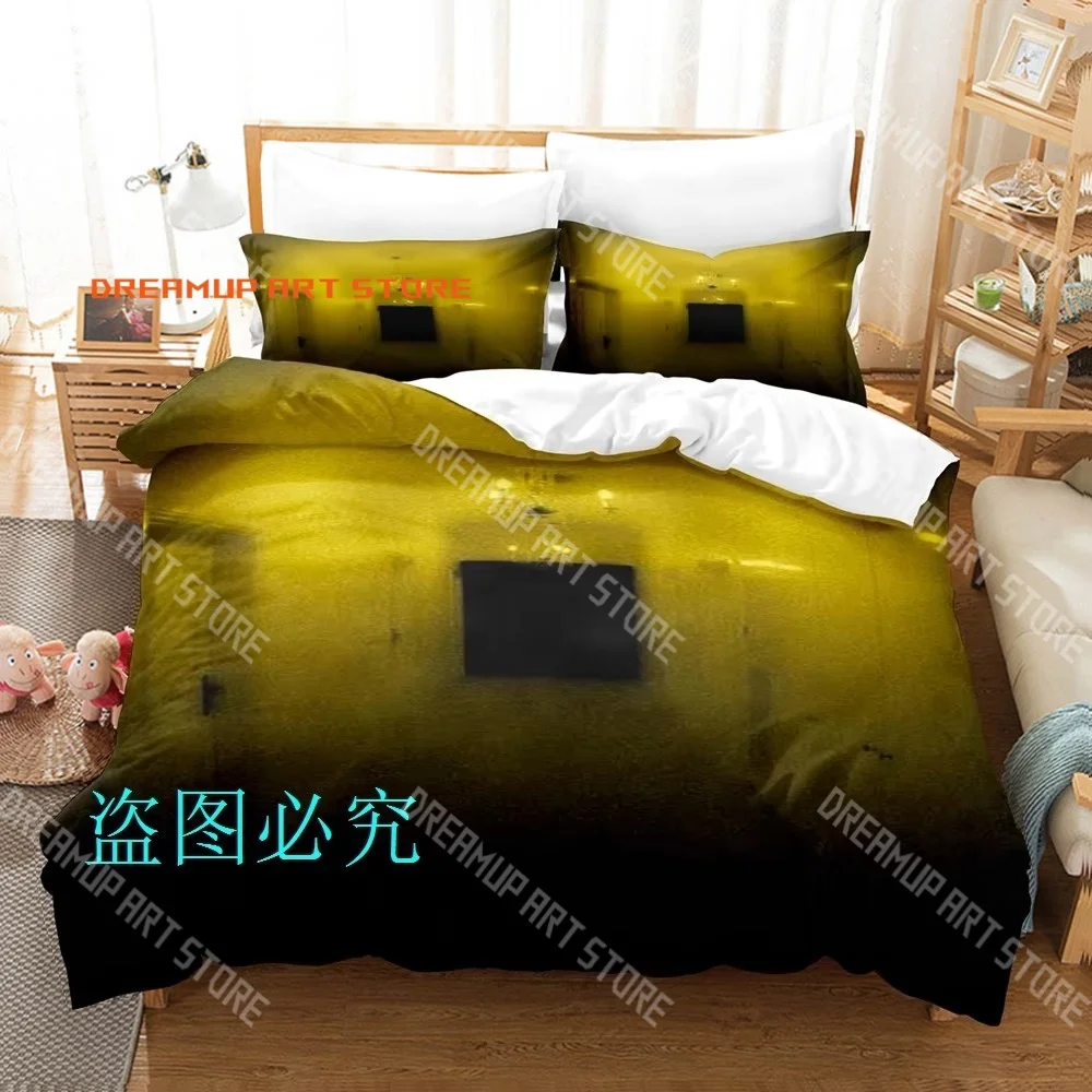 2026 3D Print Ghostly Backrooms Vibe Bedding Set Single Twin Full Queen King Size Bed Set Adult Kid Bedroom Duvetcover Set