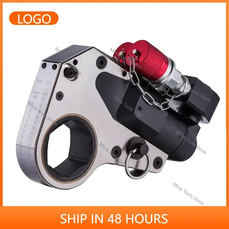 SHWD10 Double-Acting 10000Psi 2349Nm 3% Accuracy Low Profile Hollow Hydraulic Torque Wrench Hexagon Cassette AF 19-50mm Quick