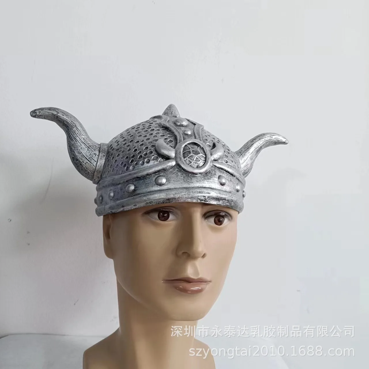 Latex Horn Hat Pirate Viking Hat Ancient Roman Warrior Hat Warrior Helmet Cosplay Party Props