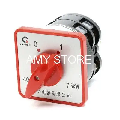 AC 380V 40A Self Locking 8 Screw Terminal Cam Combination Changeover Switch