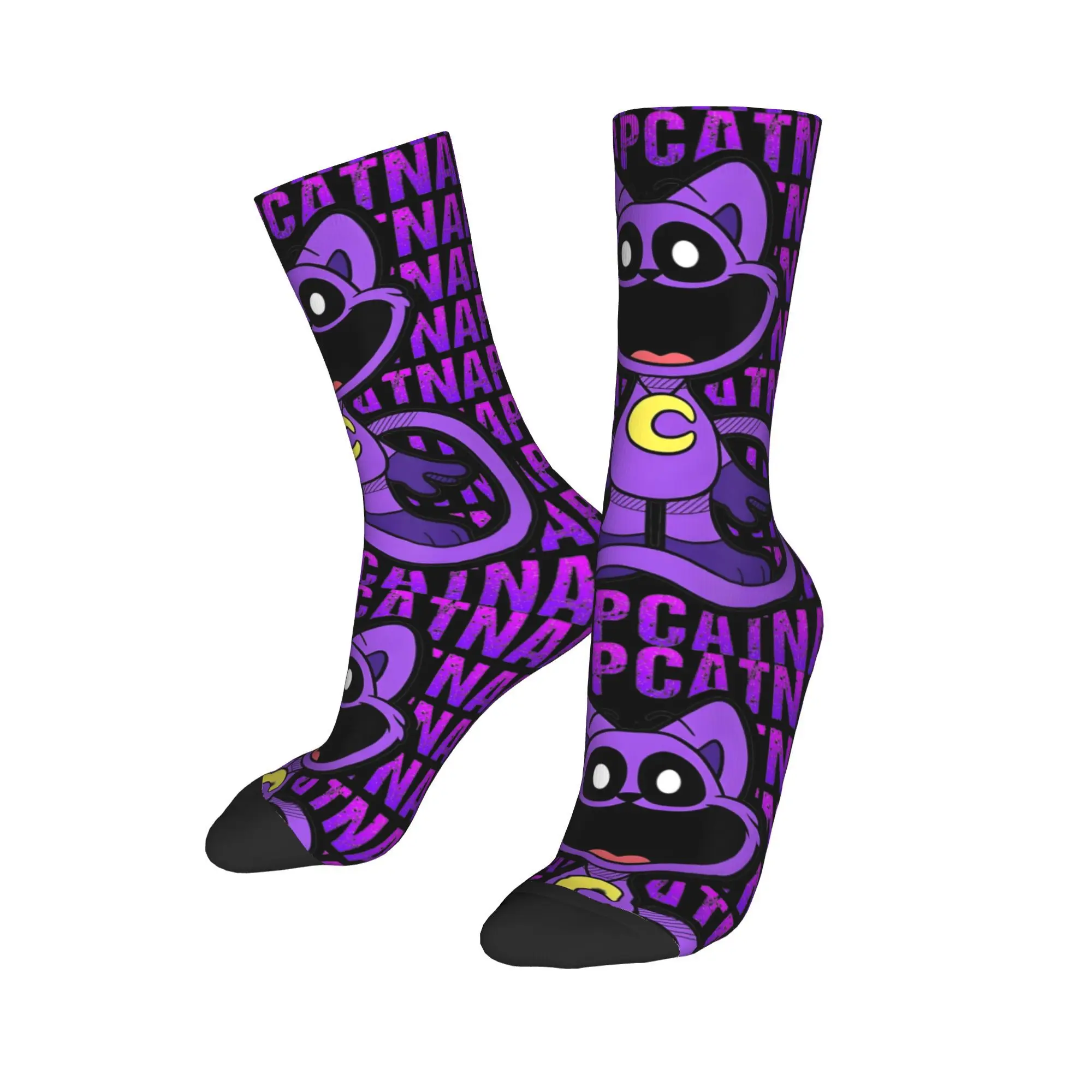 Unisex CatNap Smiling Merch Critterss Socks Text Cat Cozy Nightmare Socks Cute For Daily Wear