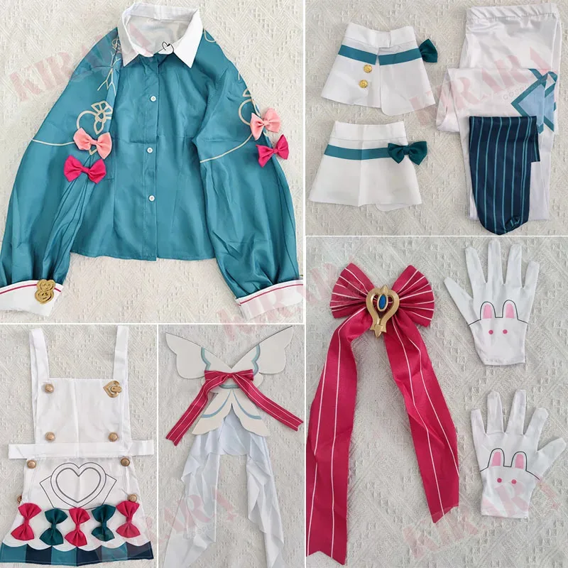 25COSSigewinne أزياء تنكرية شعر مستعار لعبة تأثير Sigewinne Loli فتاة تأثيري فستان للنساء لعب الأدوار كوميك كون حفلة الزي