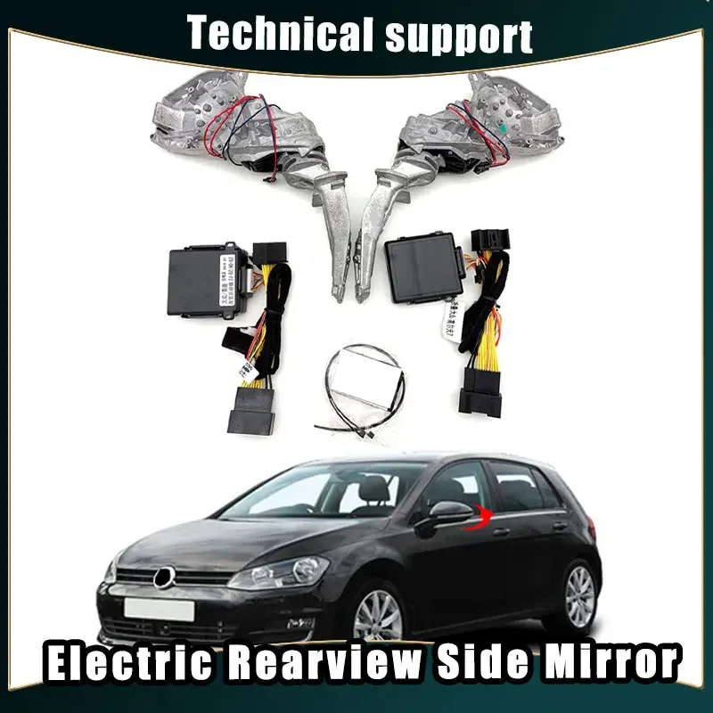 

Car Mirror Electric Automatic Rearview Mirror Folding System Side Mirrors Folded Motor Kit Modules for VW Golf 7 2013-2024