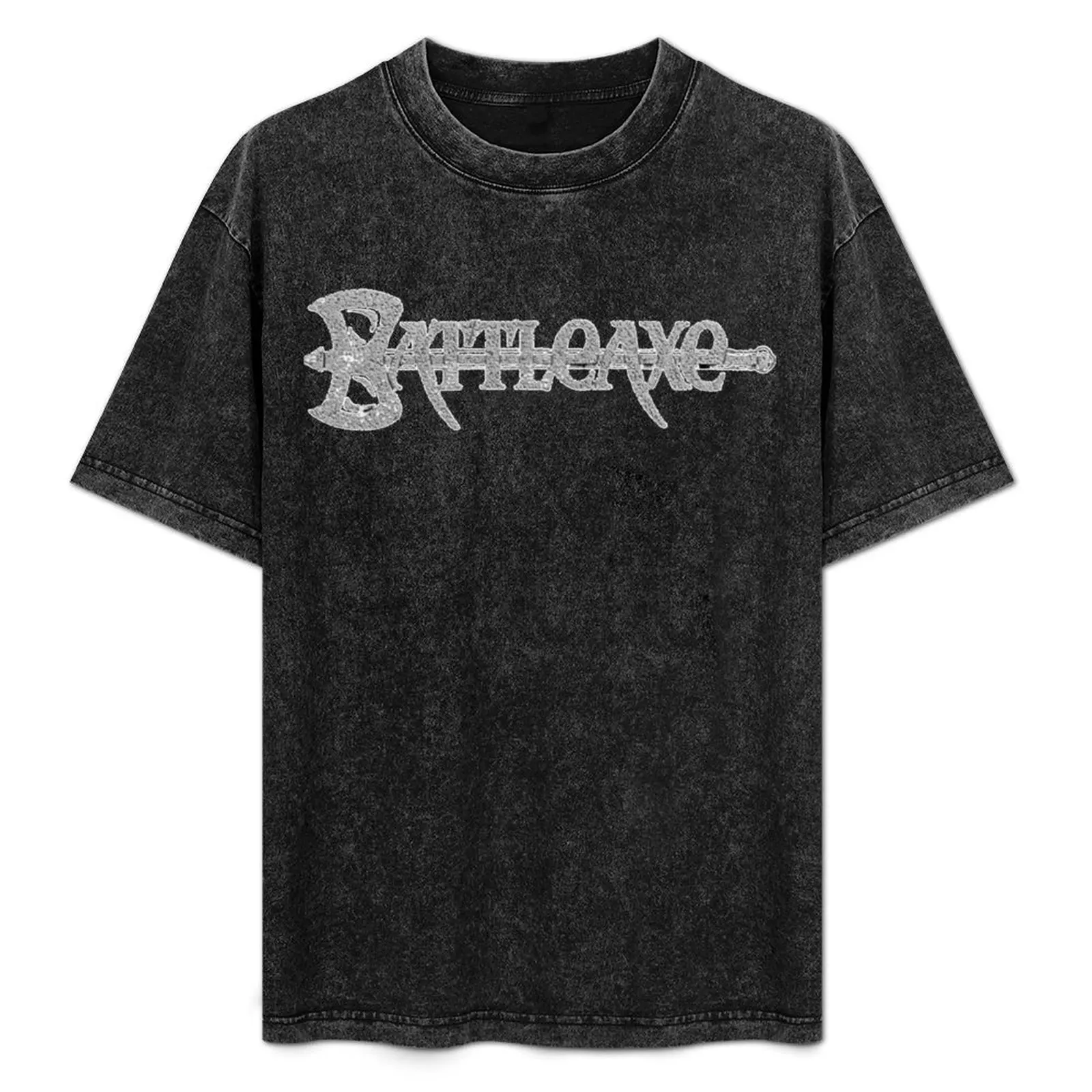 

Battleaxe Band Logo Classic T-Shirt Big Size Short Sleeve Tee for Men