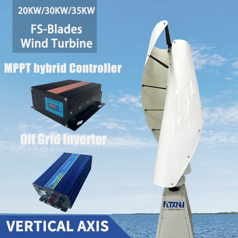 

20KW Wind Turbine Generator Vertical Axis 12V 24V 48V Free Energy Wind Power Windmill Camping Home Appliance