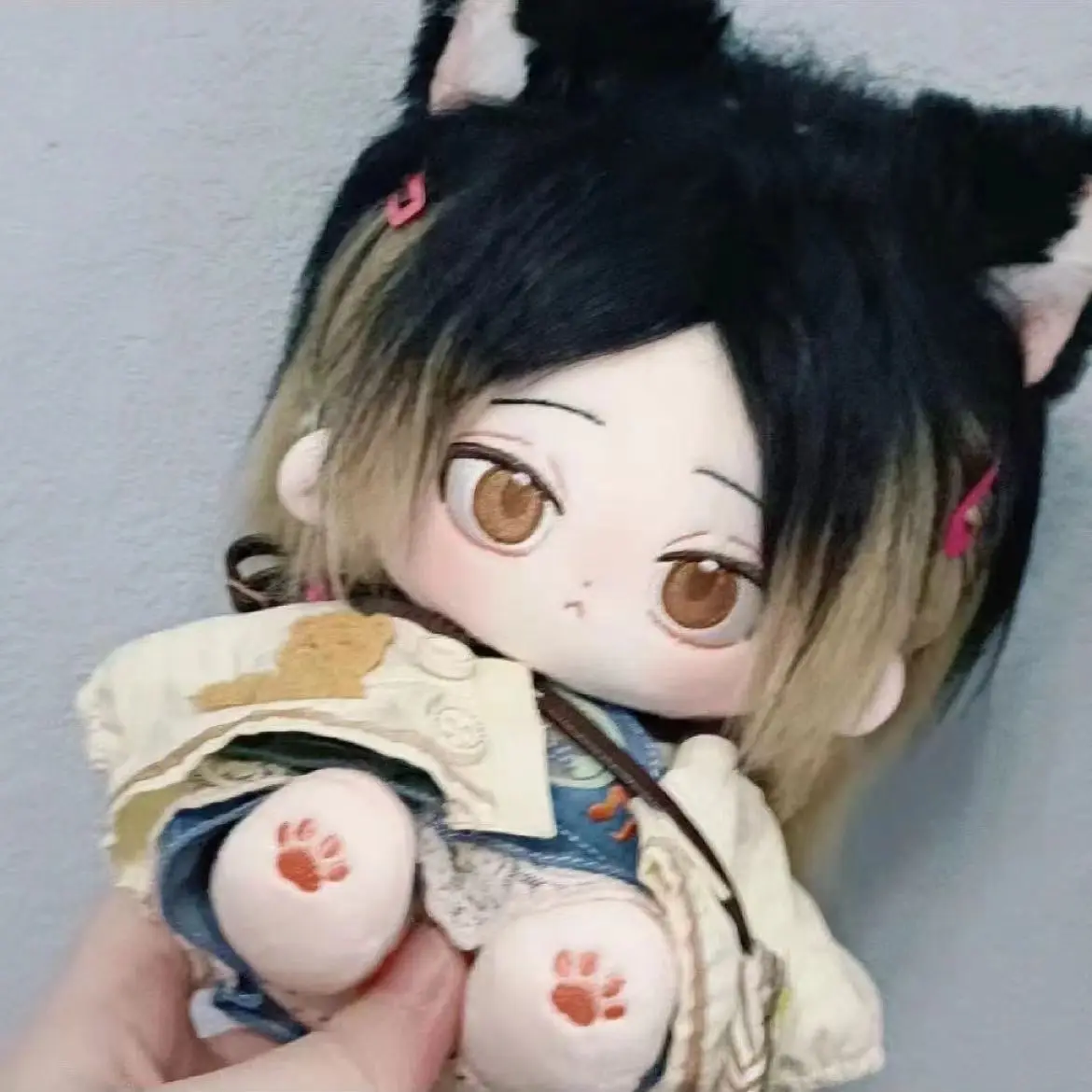 Dress-up Plushie Dolls 20cm Anime Cartoon Kozume Kenma Cute Cotton Stuffed Plush Doll Body Cosplay DIY Birthday Gift Toys