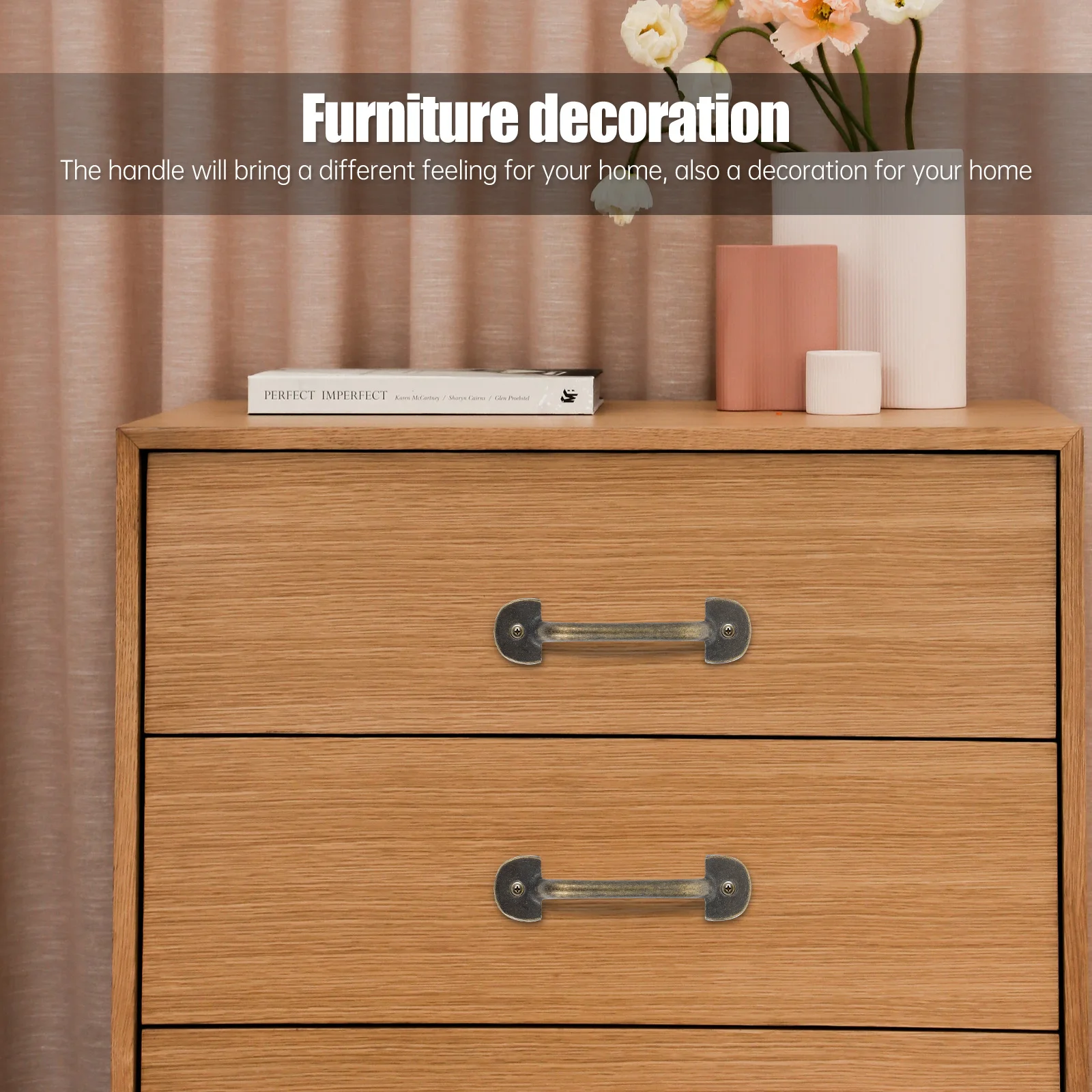 

1Set Mini Drawer Knobs Small Durable Zinc Alloy Handles for Cabinet Wardrobe Cupboard Practical Drawer Pulling Handles