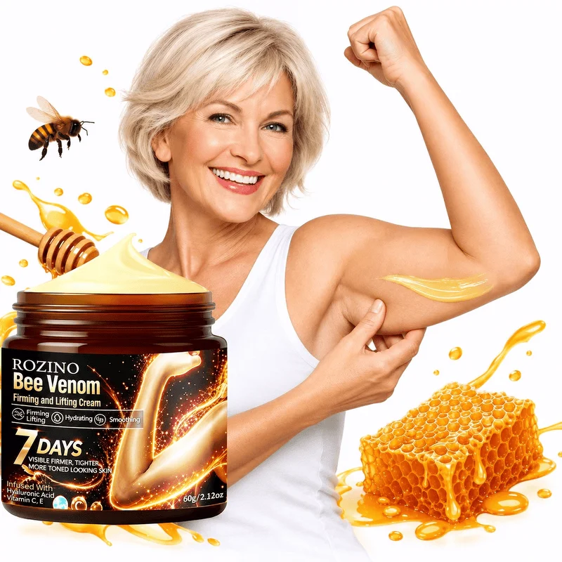 1 Stück/2 Stück/3 Stück Bienenvenom Straffende und Lifting-Pflegecreme zur Hautfeuchtigkeitsversorgung, Wirksam innerhalb einer Woche, spendet tiefgehend Feuchtigkeit und nährt die Haut, Geeignet für die Anwendung vor und nach dem Fitness- und Lauftraining an Armen, Bauch, Oberschenkeln und Gesäß, Verbessert die Hautelastizität, verbessert das Erscheinungsbild, Unisex – Detail 6
