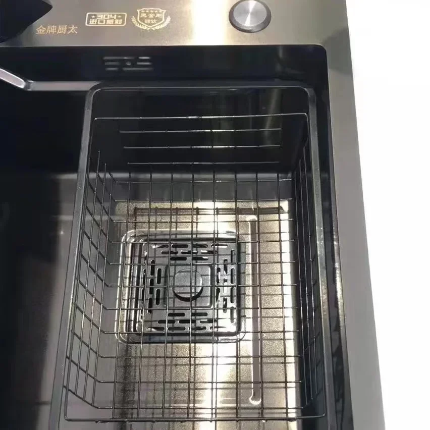 Kitchen Sink Drain Basket Drying Tableware Drain Rack Washing Vegetable Fruit High-end Nano Basket Water Scouring Rack