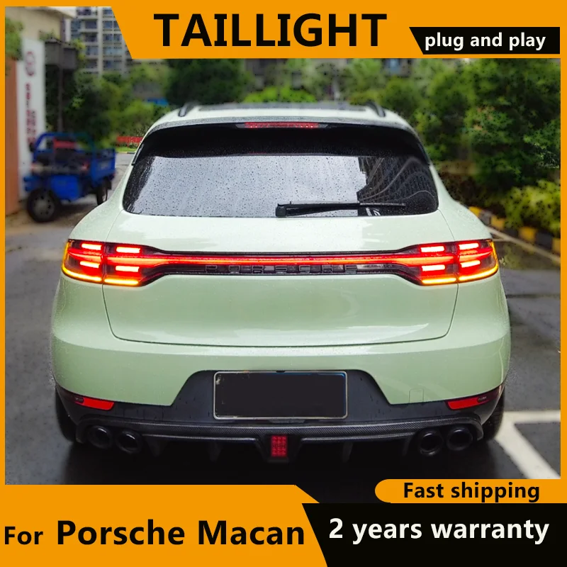 

For Porsche Macan 2014-2017 95B LED Auto Taillight Assembly Upgrade Dynamic Through Light Bar Work Lamp Tool Accessories