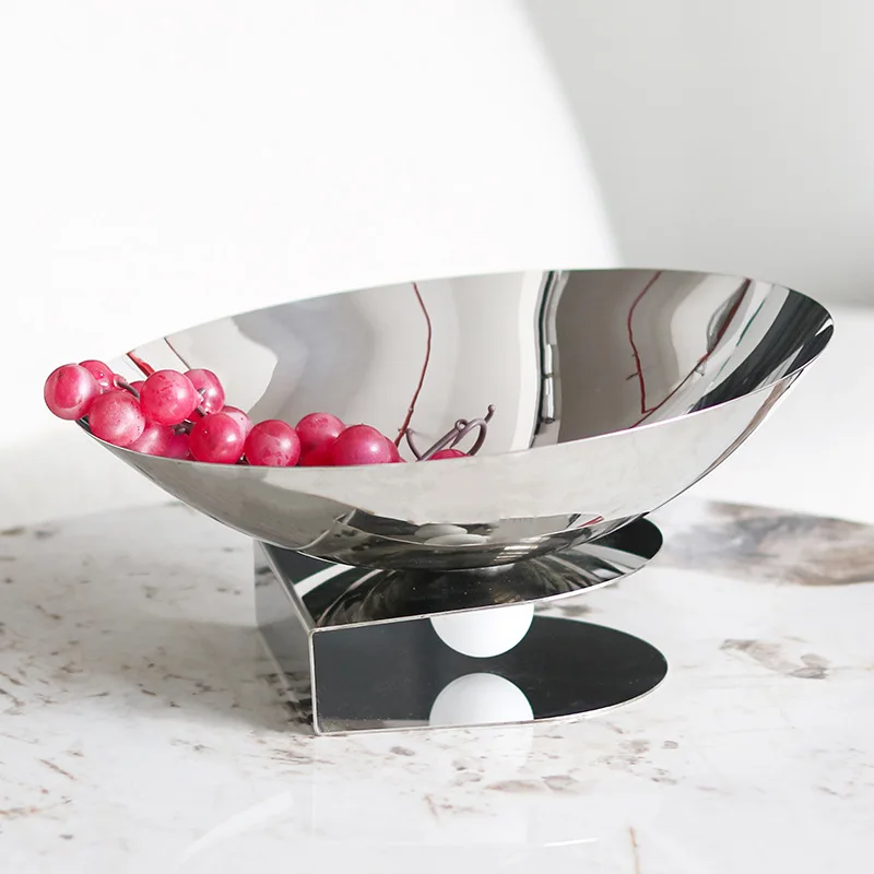 

Metal Fruit Bowl Pretty Unique Snacks Candy Food Plates Creative Dessert Nuts Dinner Plate Kitchen Tableware Decorative Tray
