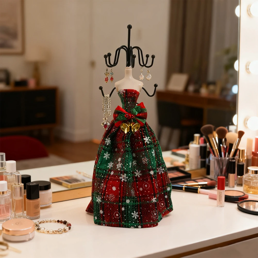 For Christmas Decorations Tangle-free Holder Necklace Display Holiday Decoration Multicolored Decorative Shelf
