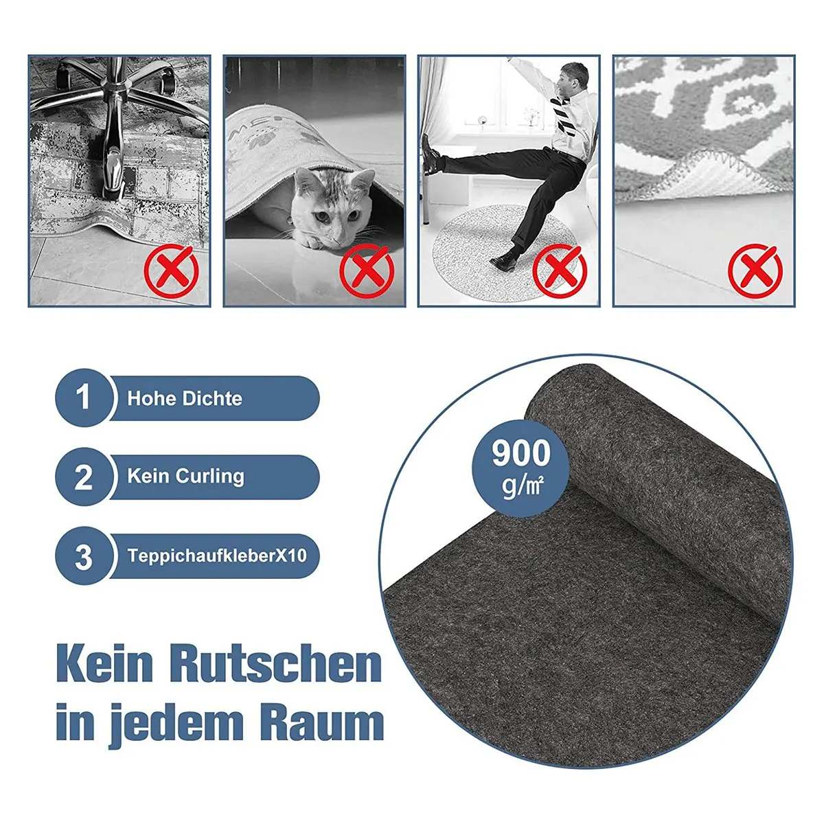 AEE6-Floor Protection Mat Office Chair Underlay Carpet Jacquard Woven Underlay Desk Chair For Carpet And Hard Floors