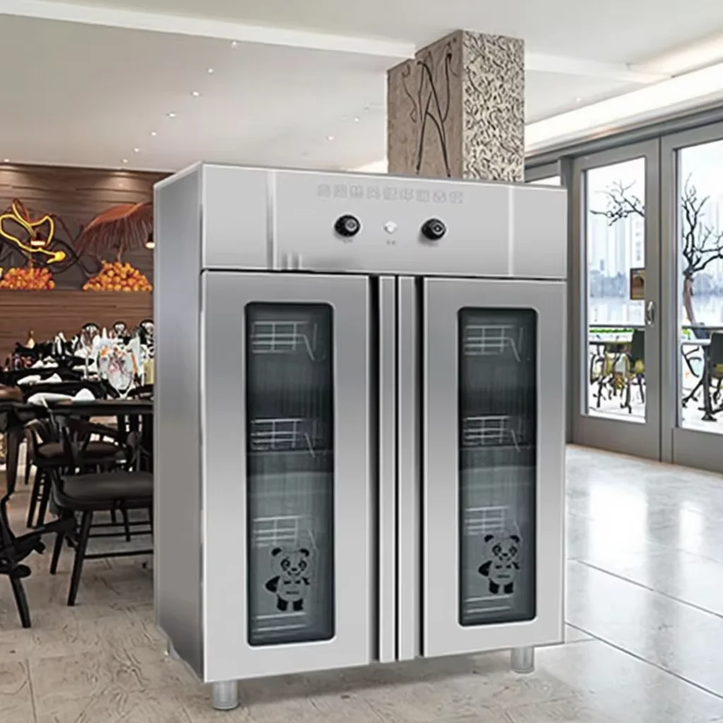

Multifunctional Stainless Steel Restaurant Tableware Disinfection Cabinet, Hot air Circulation, Commercial Kitchen Equipment