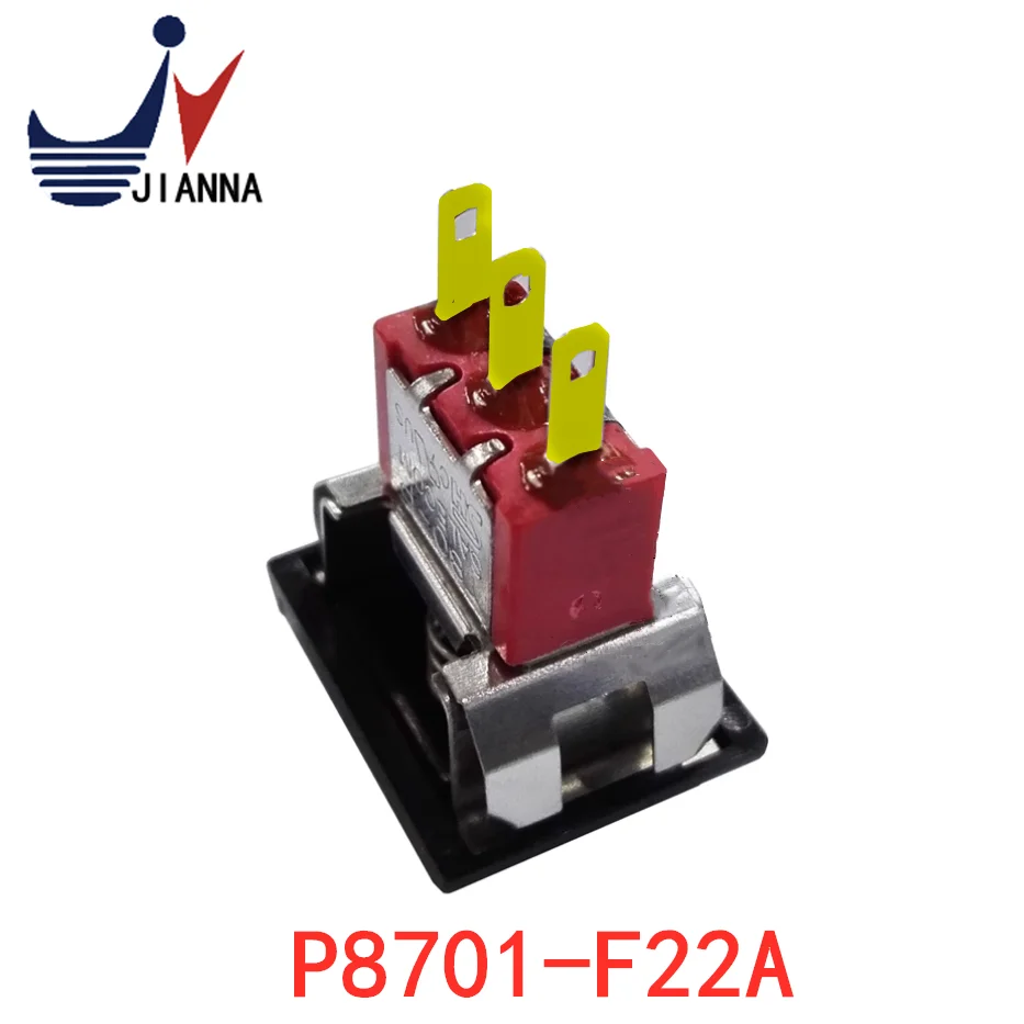 T80-P Xinghan SH Reset button Black button switch P8701-F22A 3-pin 2-stop gold-plated foot