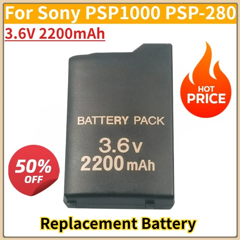 

Brand New Replacement Rechargeable Battery Pack 3.6V 2200mAh for Sony PSP1000 PSP-280