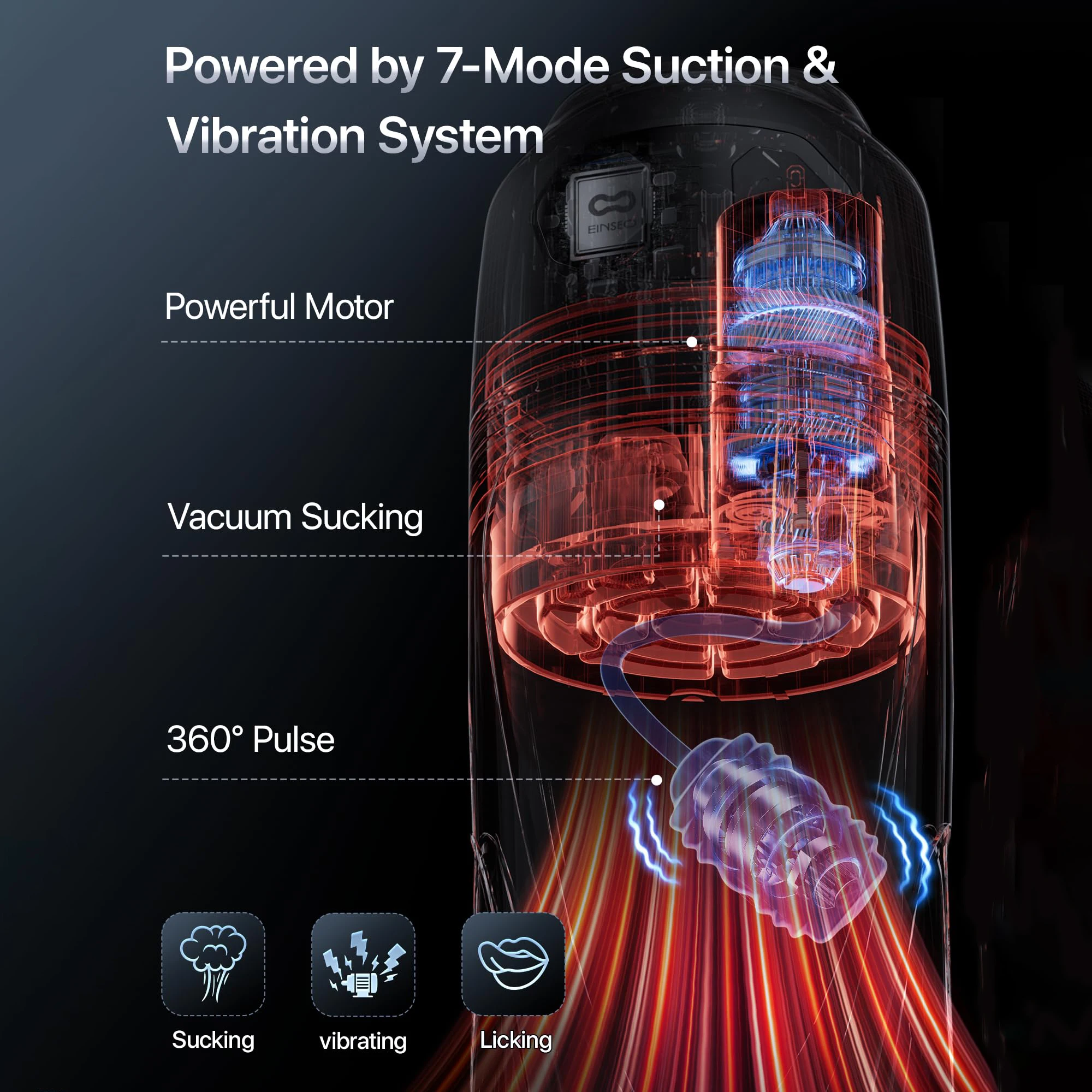 2026 Automatic Licking Sucking Male Masturbator AI Sync Male Stroker Penis Pump Blowjob Adult Toy Pocket Pussy with Phone Holder - Image 3