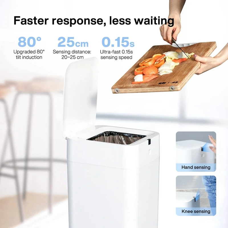 

Automatic Trash Can Self Sealing And Self-Changing Smart Trash Can Touchless Garbage Can With Lid