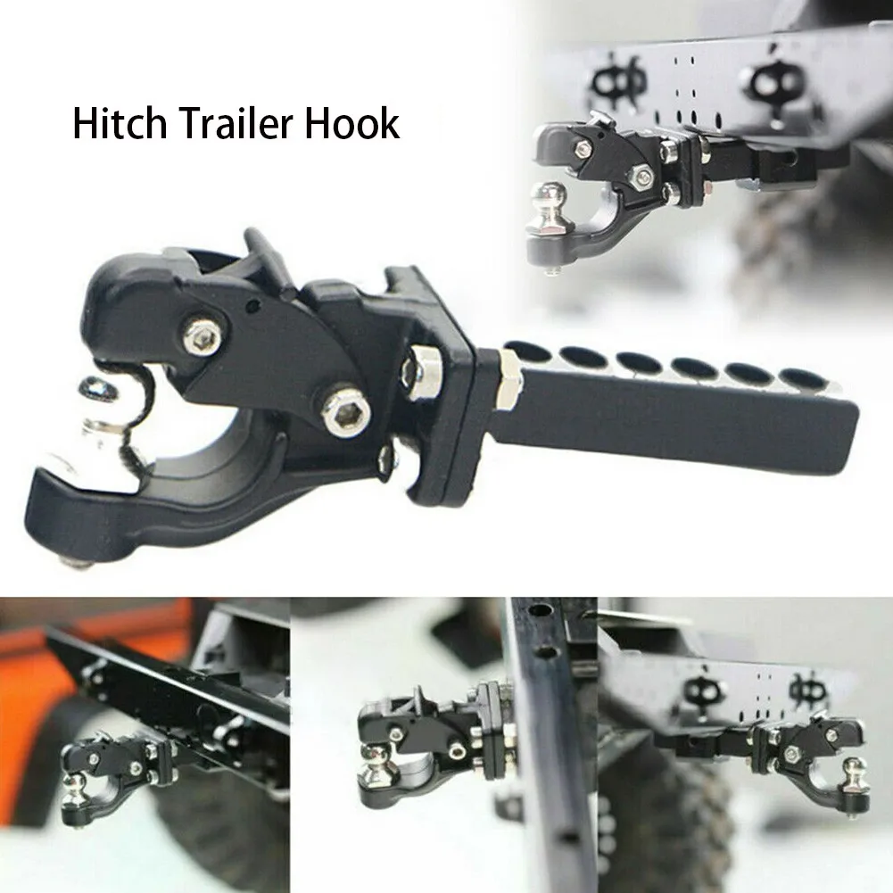 

RC Car Metal Tow Hook Drop Hitch Receiver For 1/10 Scale Axial SCX10 90046 TRX-4 RC Crawler Car Remote Control Toy Parts