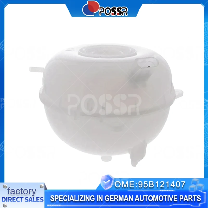 95B121407 Coolant Reservoir Expansion Tank Plastic Coolant Reservoir Expansion Tank for Porsche Macan V6 3.0L 3.6L 2015-2018