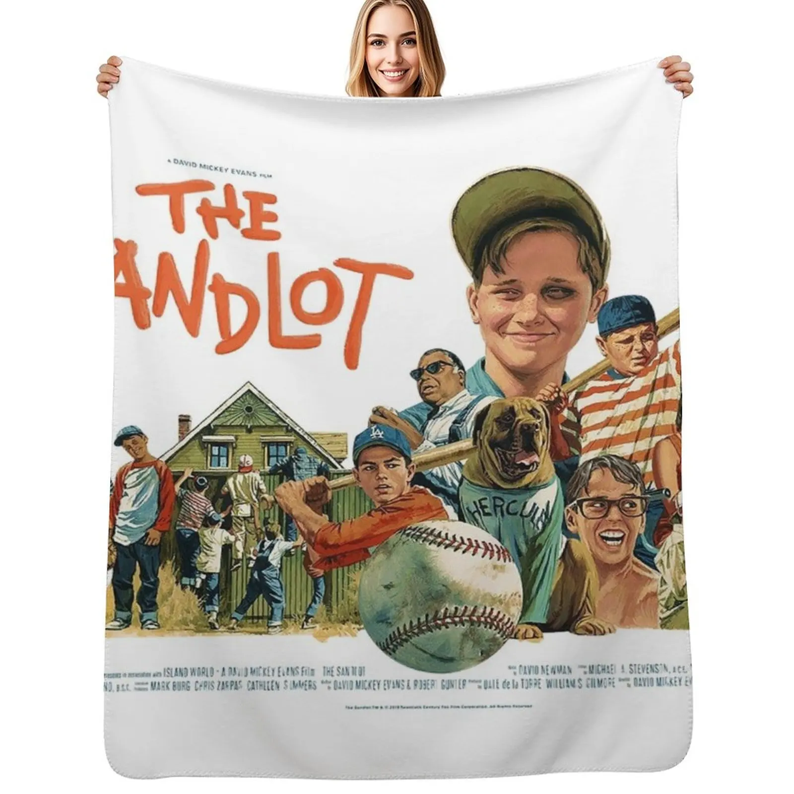 

The Sandlot Movie Poster Throw Blanket Blankets Sofas Of Decoration Hair Tourist Bed Blankets