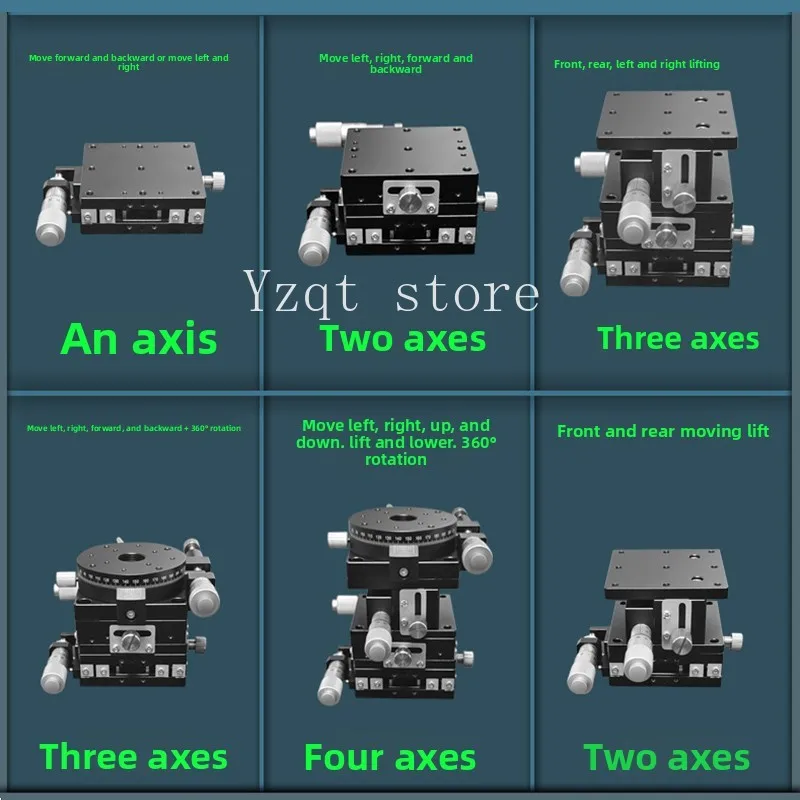 XYZ axis displacement platform LGX40-LGY60-L-C-R80 manual slide precision optical mobile fine-tuning slide