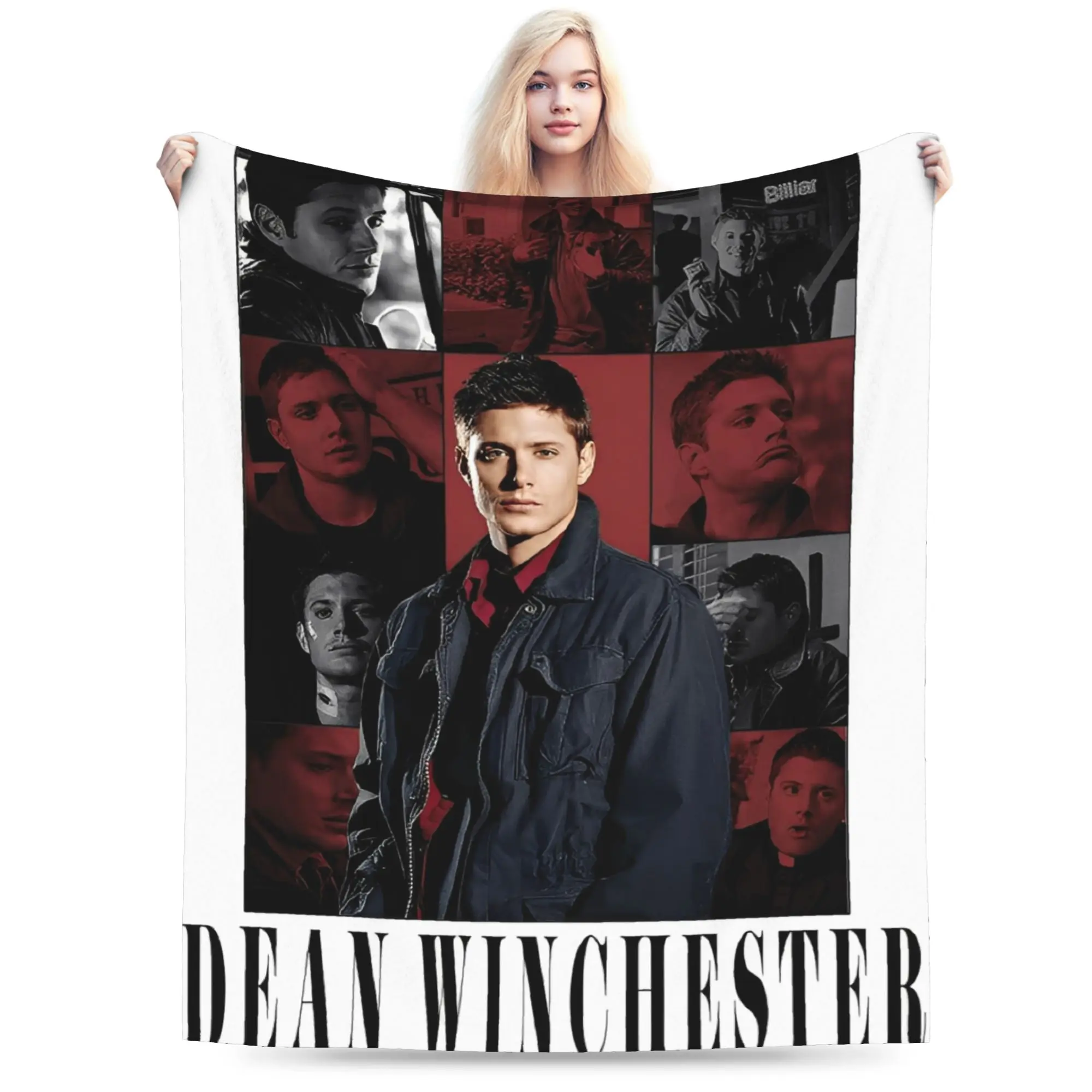 Supernatural Dean Winchester  Blankets Quality Warm  Bedding Throws Winter Girls Boys Bedroom Print Bedspread