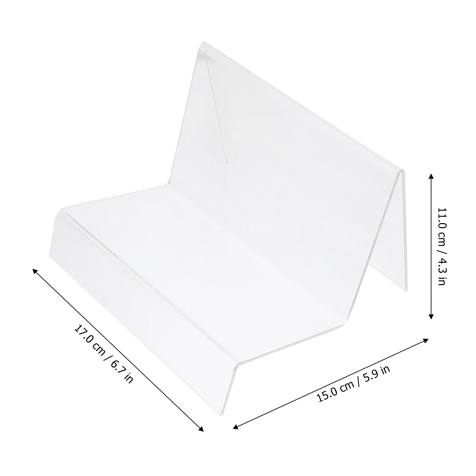 

1pc Acrylic Handbag Display Rack Durable Clear Shelf Smooth Storage Stand Retail Briefcase Holder Transparent Design Sturdy