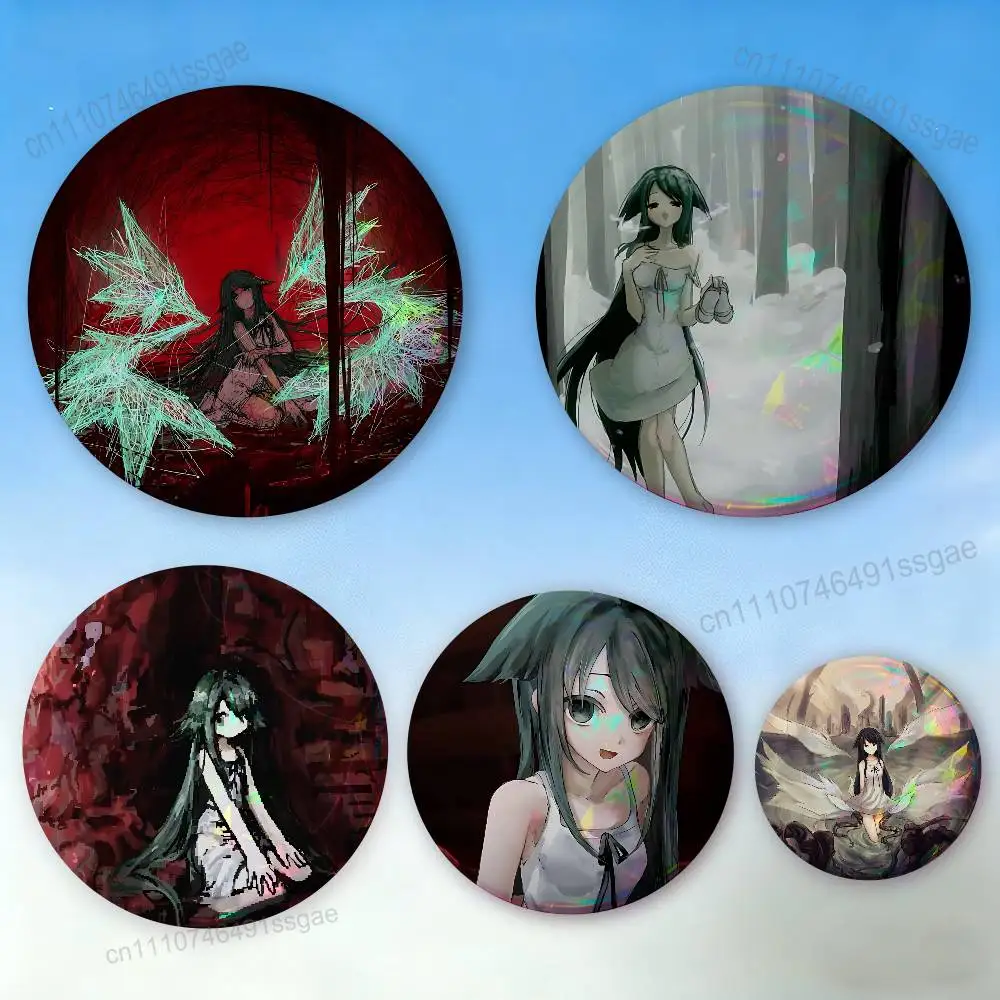 

Cute The Song of Saya Badges Personalized Handmade Round Brooches Pins Accessory 25mm 75mm 44mm 58mm 32mm