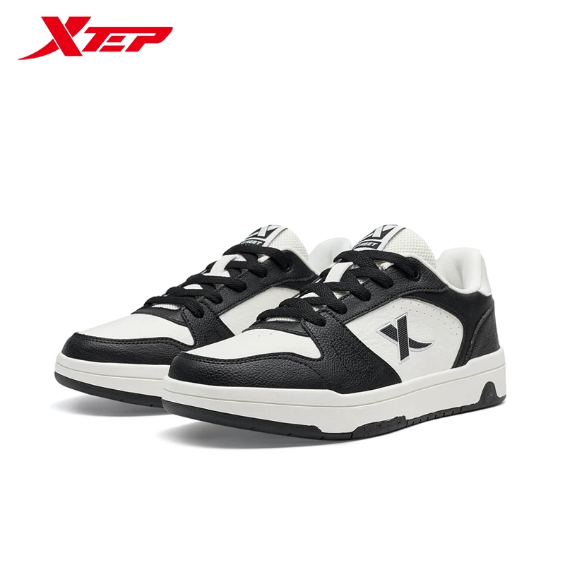 Xtep Skateboarding Shoes For Women 2024 Autumn Comfortable Skate Shoes Wear-Resistant Street Style Sneakers 876318310037