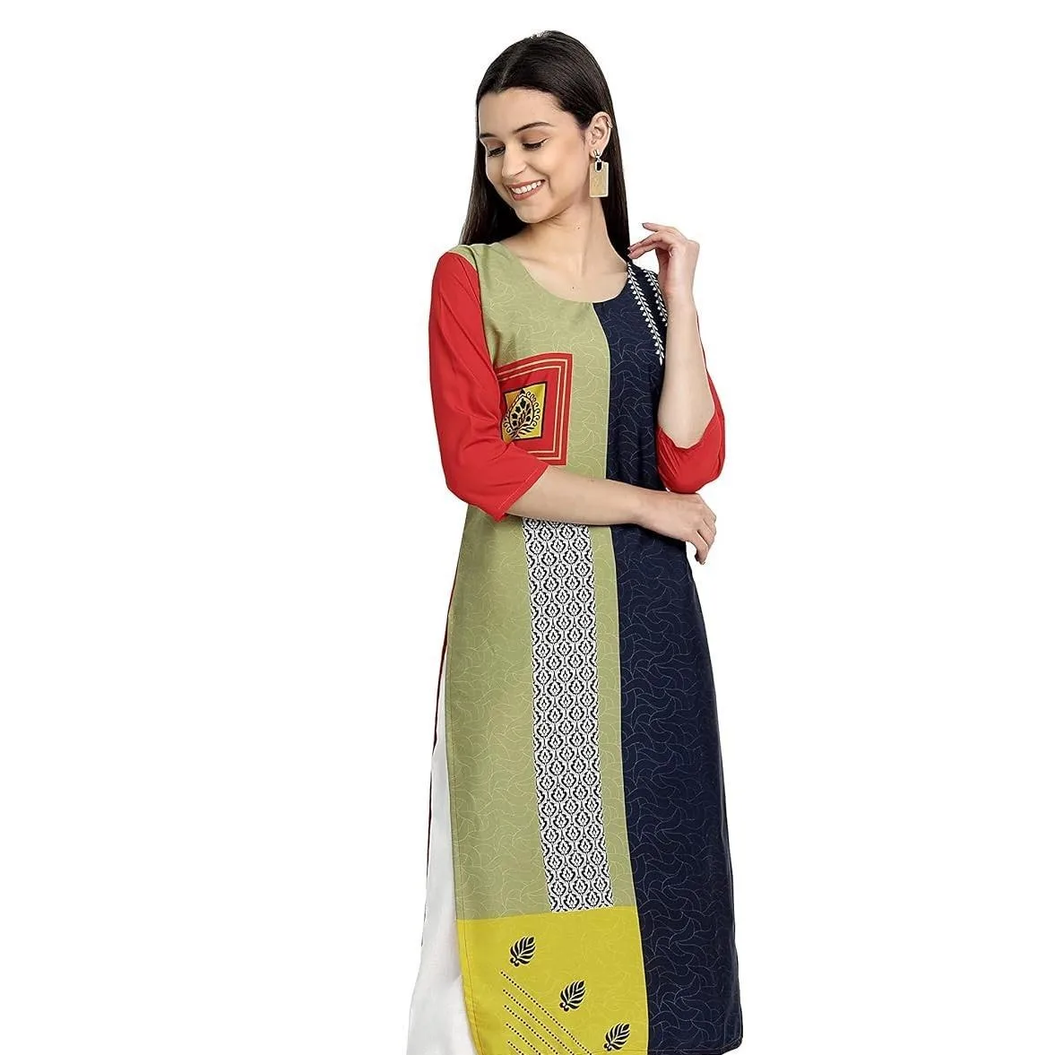 مسلم كورت موضة عادية شق تنحنح مستقيم أنبوب عادية العرقية الطاووس عباية المرأة Abito Donna Musulmana الفتيات فستان الصلاة #3