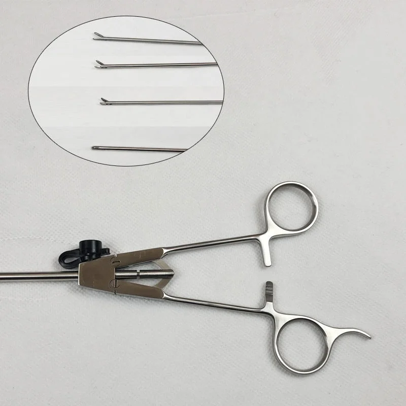Reusable Laparoscopic Titanium Needle Holder, O Shape, Gun Type, V1, V2, V3, V4 φ5x330mm – Y804 for Training & Simulation SALE