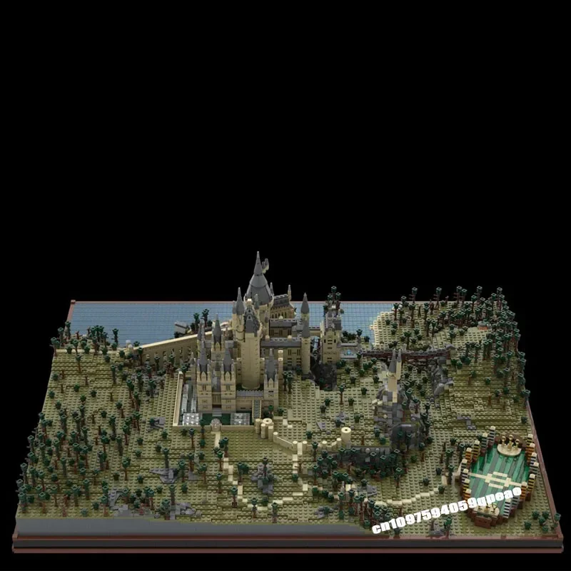 새로운 14880Pcs 유명한 마술 영화 Moc Hogwar Castle 최종 모델 사용자 정의 퍼즐 Diy 크리 에이 티브 아이디어 아이 장난감 생일 선물
