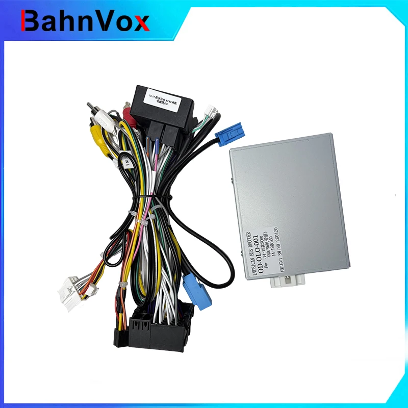 Bahnvox Car 16 Pin Wiring Harness Adapter Canbus Box For Volvo XC60 S80L V60 V40 S60L S60 2014-2016 Radio Power Cable