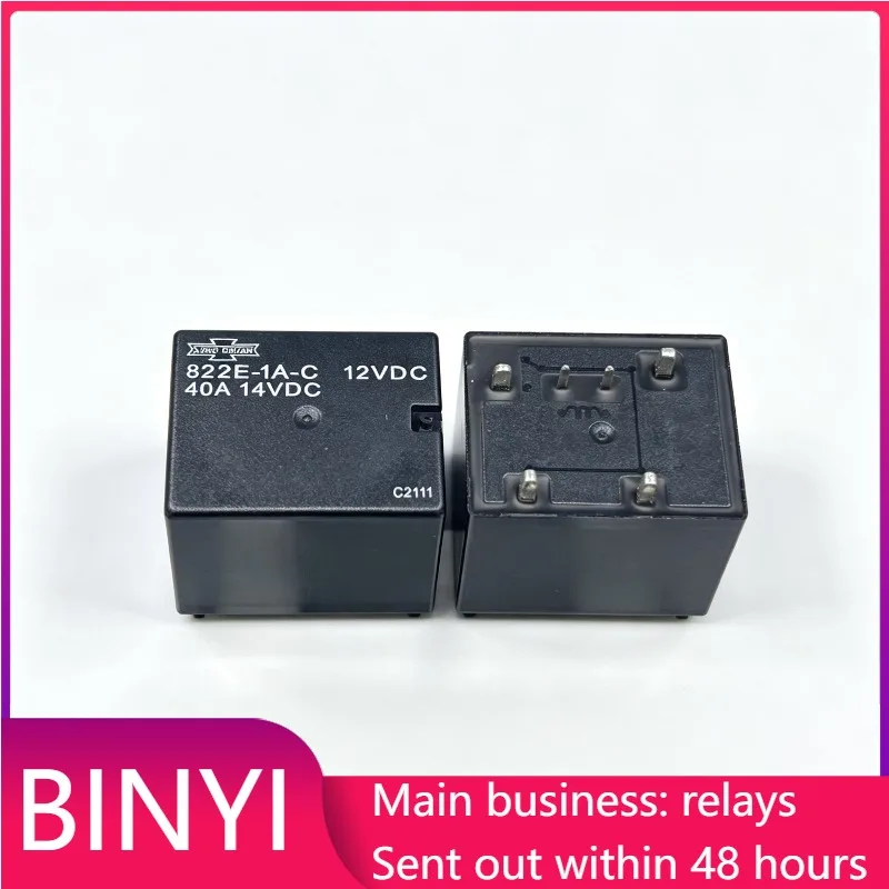 822E-1A-C 12V DC 40A 5Pin High Current Mini Automotive Relay Car Electrical Control Switch Relay